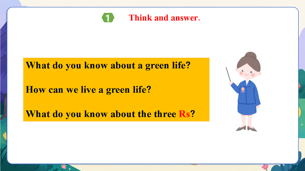 【新教材核心素养】外研版英语五上Unit 2 《A green life》Lesson 1 Get ready & Start up (教学课件)第6页