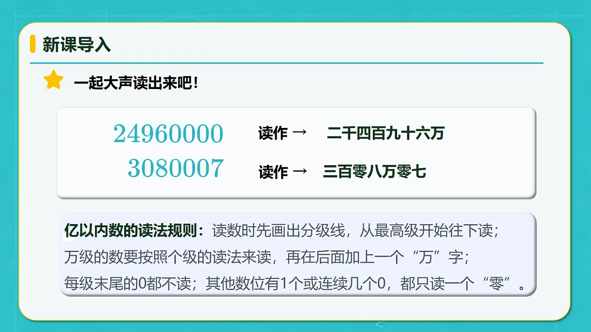 小学数学人教版四年级上册-1.4 亿以上数的认识 (课件)第8页