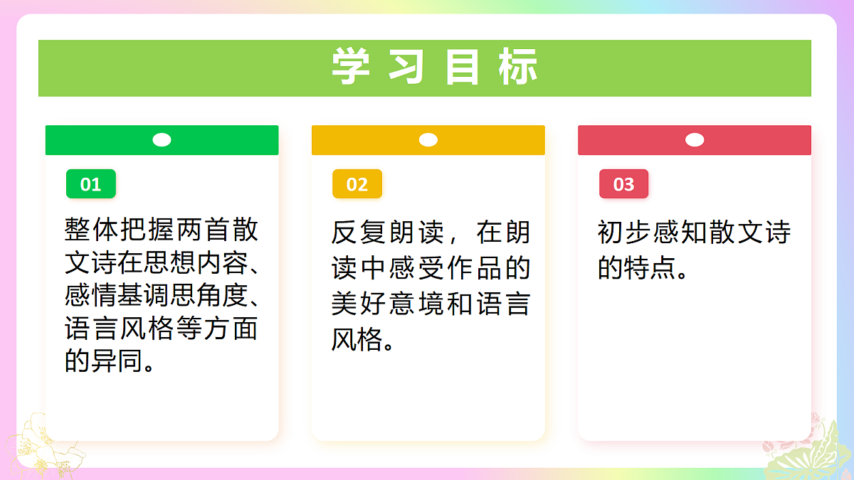 7 散文诗二首:母爱如莲自荫蔽 化作金花昵母亲(AI赋能 ·教学课件)语文统编版2024七年级上册第2页