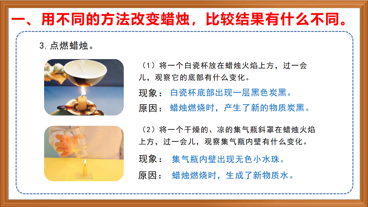 苏教版小学科学六年级上册《1 蜡烛的变化》课件、视频、作业设计第6页