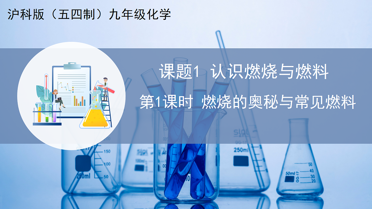 课题1 认识燃烧与燃料 第1课时(教学课件)化学沪科版五四学制 2024九年级全一册第1页