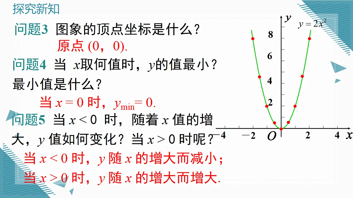 2026学年新北师大版初中数学九年级上册第五章2二次函数的图像(第2课时)课件第6页