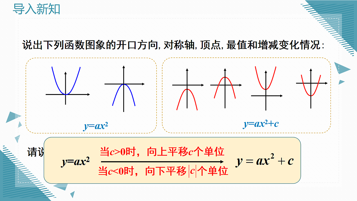 2026学年新北师大版初中数学九年级上册第五章2 二次函数的图像(第3课时)课件第2页