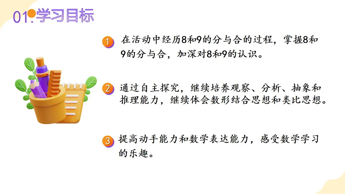 2026(新教材)人教版数学一年级上册-2.4《8、9的分与合》(课件)第2页
