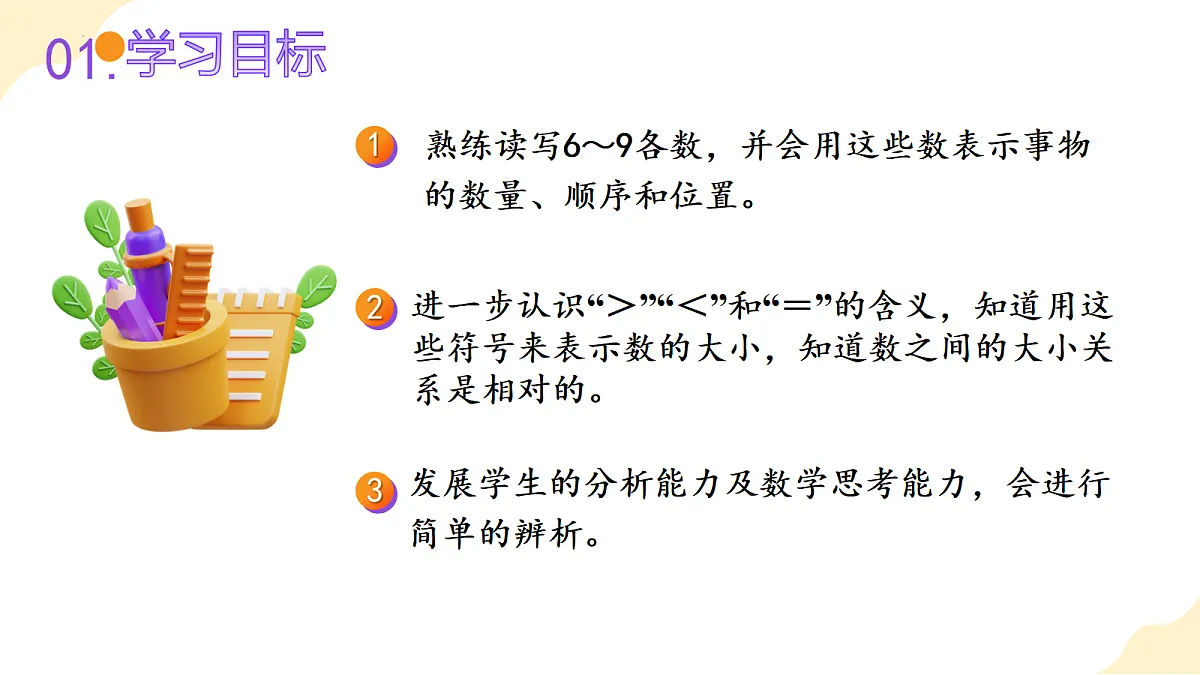 2026(新教材)人教版数学一年级上册-2.2《比大小、第几》(课件)第2页