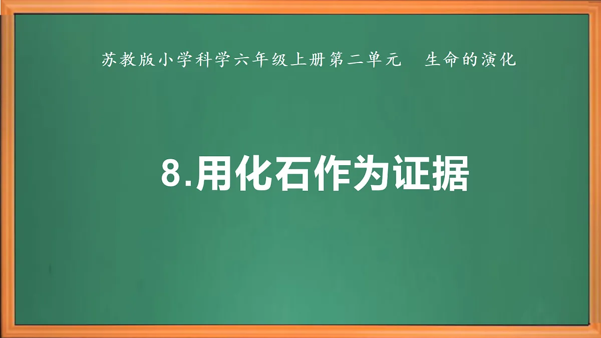 苏教版小学科学六年级上册第二单元《8 用化石作为证据》课件、视频、作业设计第2页