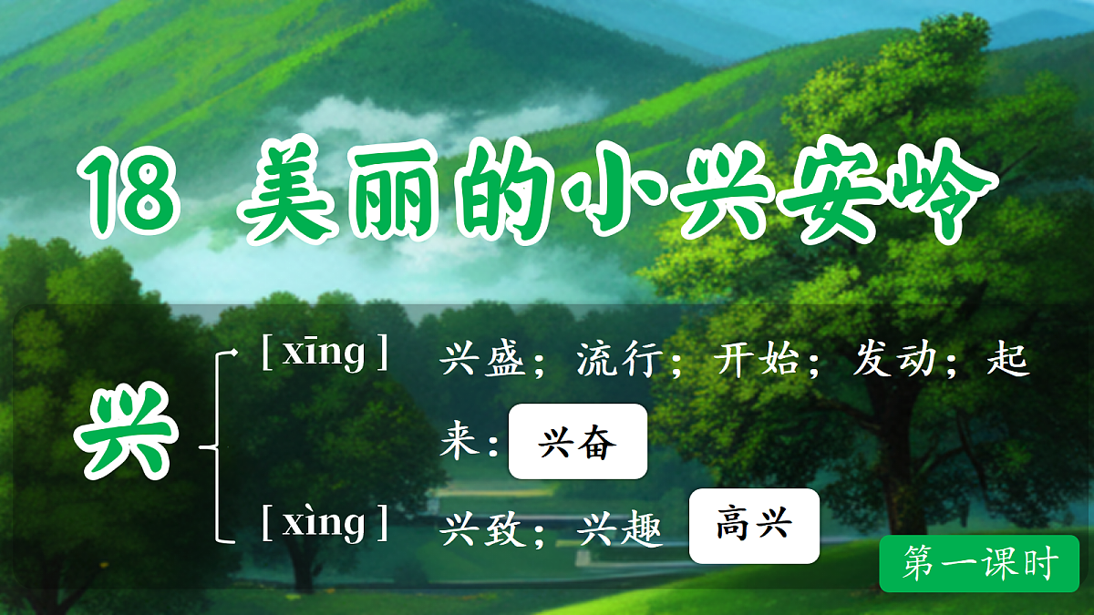 18.美丽的小兴安岭-教学课件第5页