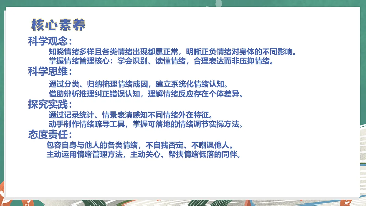 1.6 管理我们的情绪(教学课件)【含AI视频、交互动画】科学教科版六年级上册(新教材)第2页