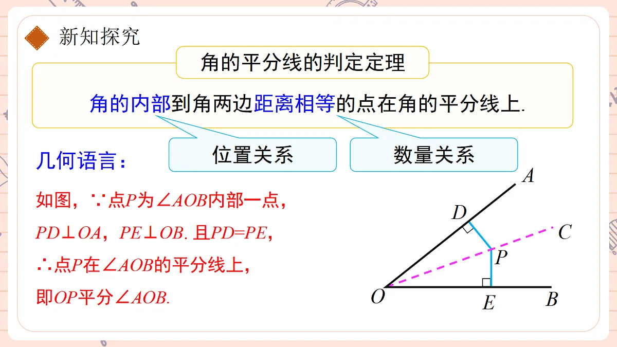 14.3《角的平分线》第二课时 角的平分线的判定第6页
