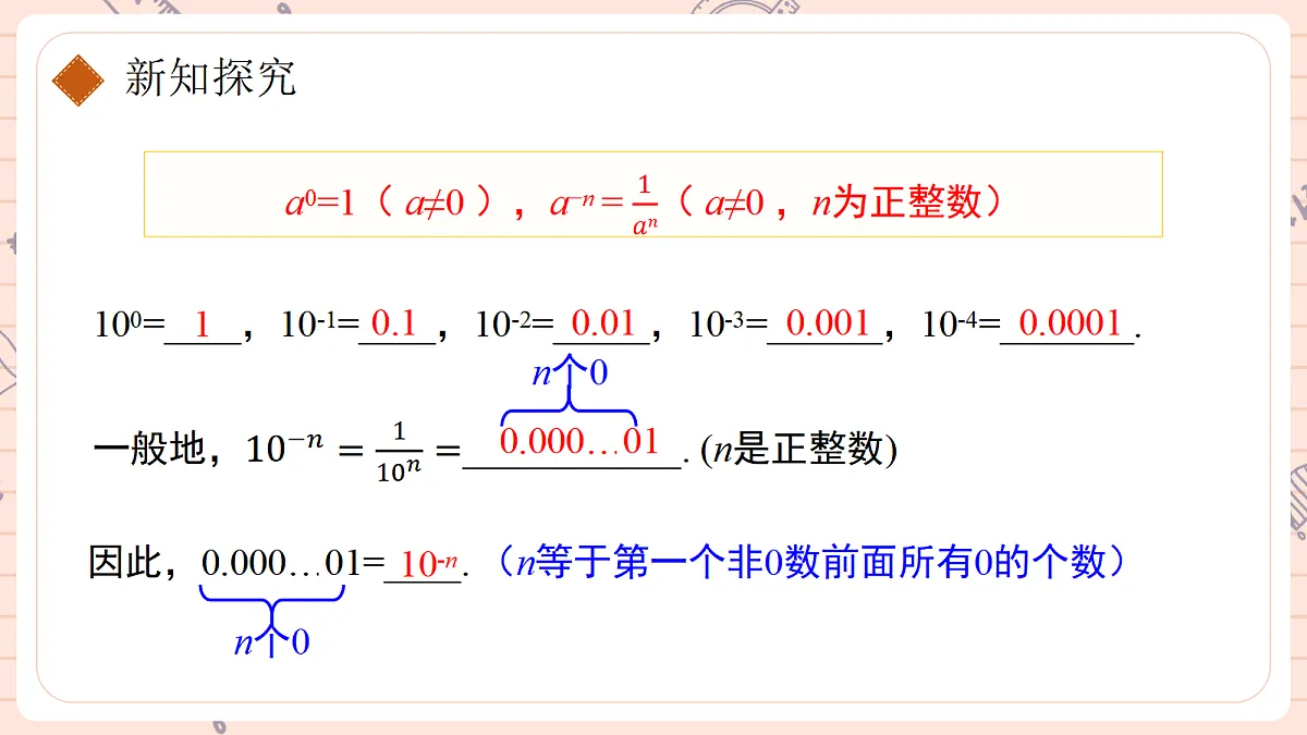 18.4 整数指数幂第二课时科学记数法第6页