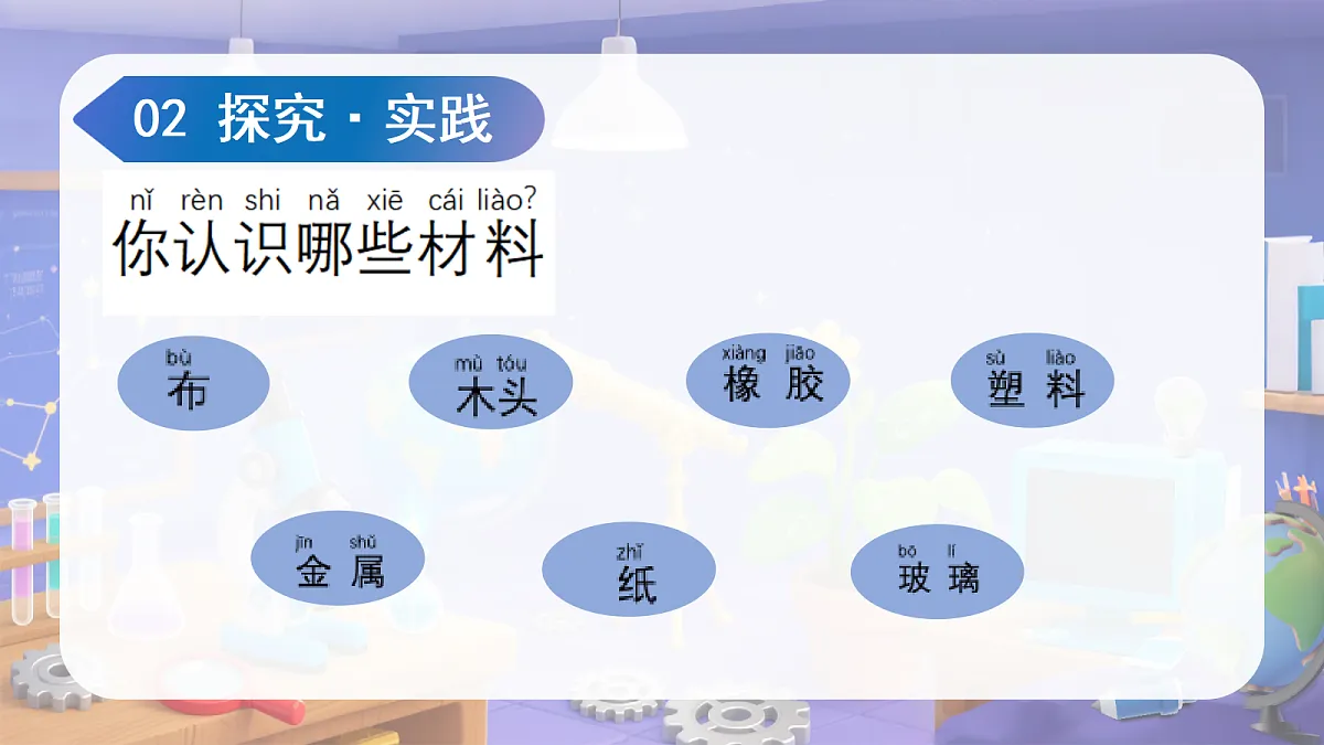 1.1 认识常见材料(教学课件)科学苏教版二年级上册(新教材)第6页