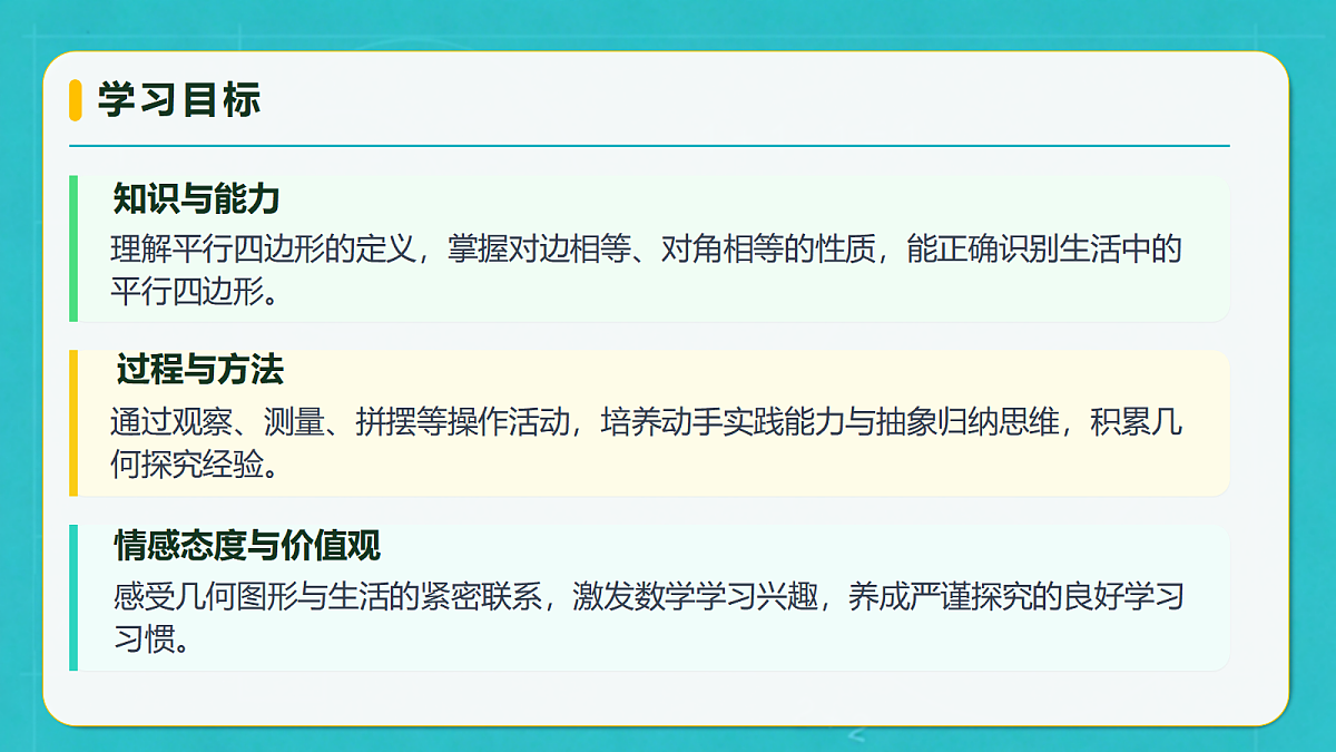 小学数学人教版四年级上册-5.5 平行四边形(课件)第4页