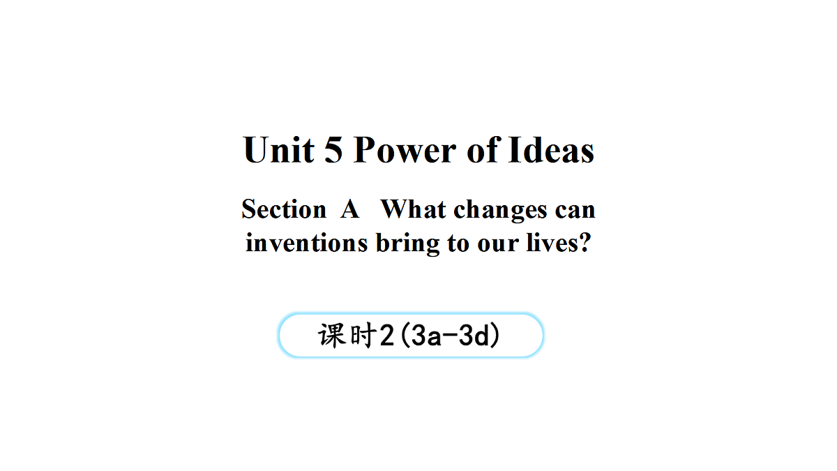 Unit 5 Power of Ideas(第2课时)Section A 3a-3d第1页