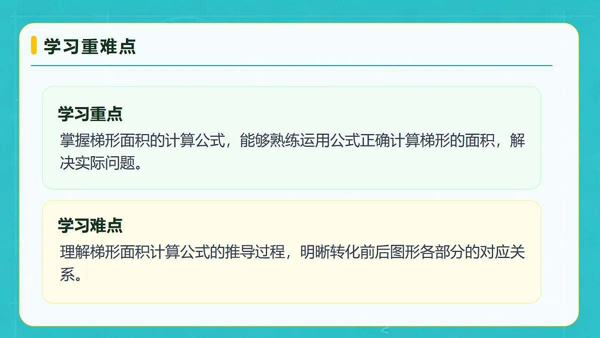 小学数学人教版五年级上册-6.3 梯形的面积 (课件)第5页