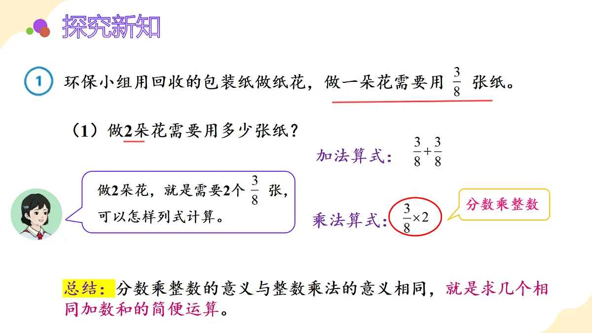 2026(新教材)人教版数学六年级上册-2.1《分数乘整数》(课件)第8页