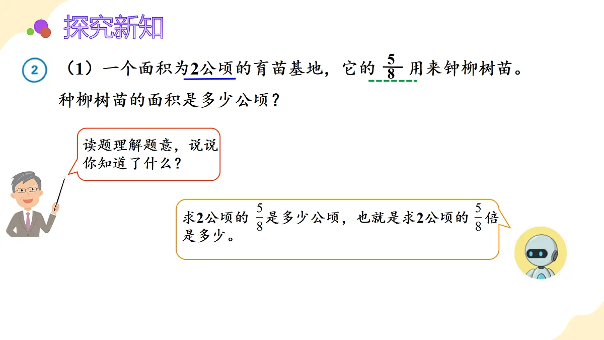 2026(新教材)人教版数学六年级上册-2.2《一个数乘分数》(课件)第6页