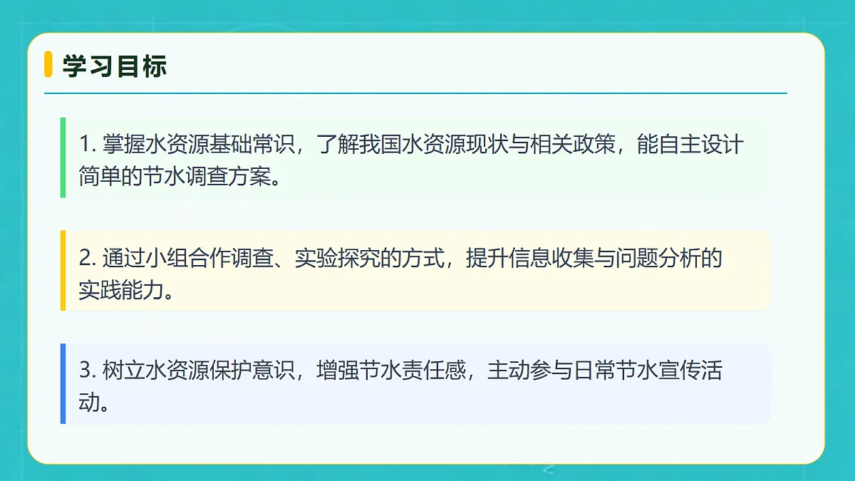 小学数学人教版六年级上册-综合活动:水是生命之源 (课件)第4页