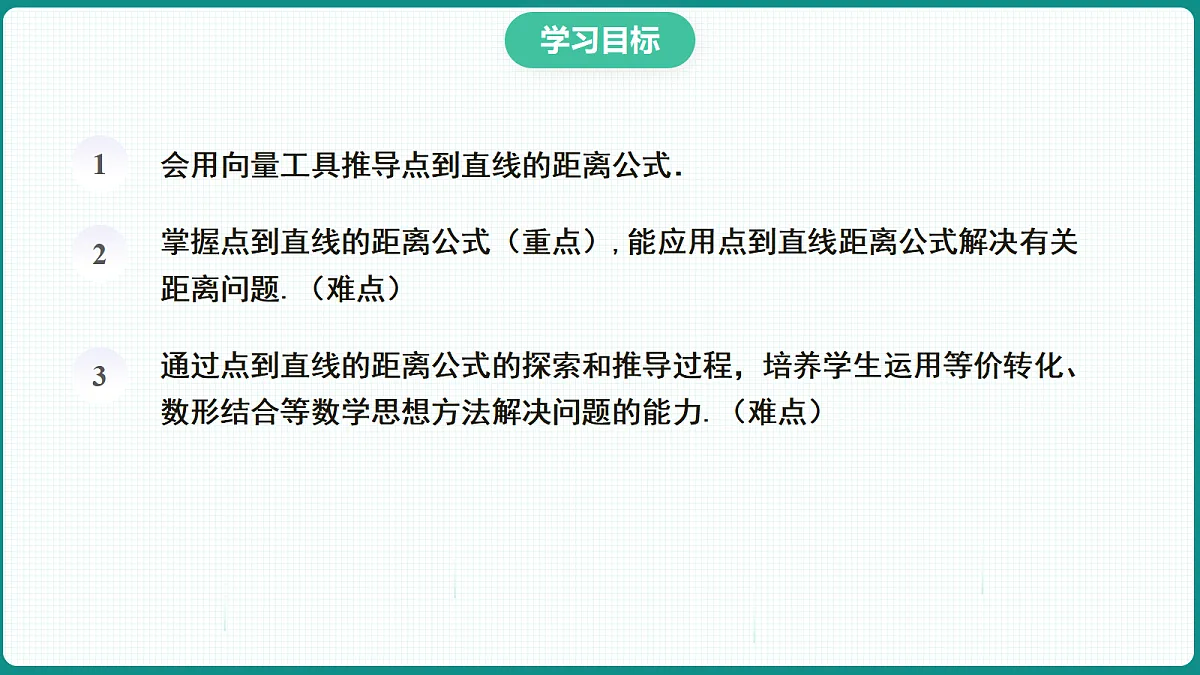 2.3.3《点到直线的距离公式》 课件 高二数学选择性必修一第2页