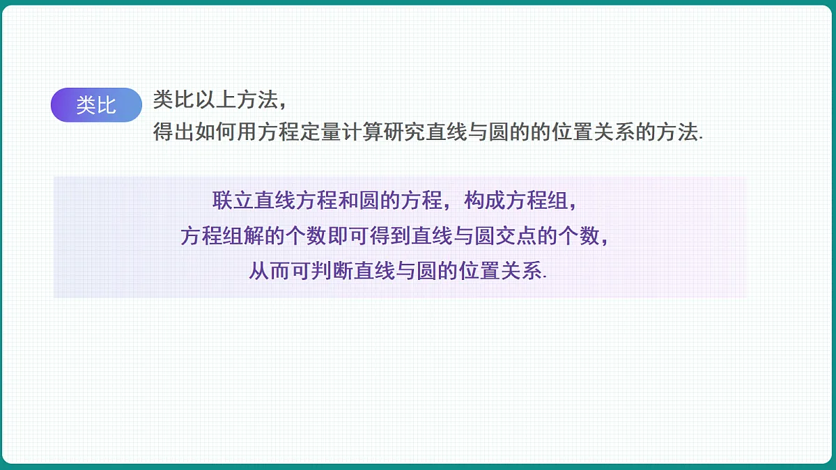 2.5.1《直线和圆的位置关系》第1课时 课件 高二数学选择性必修一第8页
