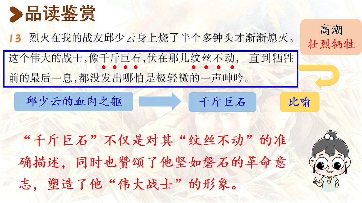 【教学课件】7.《我的战友邱少云》第2课时第8页