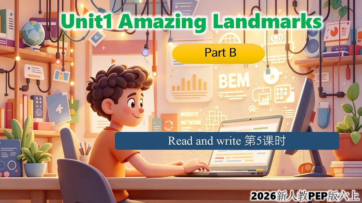 Unit 1 Amazing Places Part B Read and write 第5课时 课件第1页