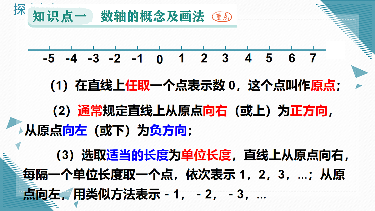 2026学年新人教版初中数学七年级上册1.2.2 数轴课件第8页