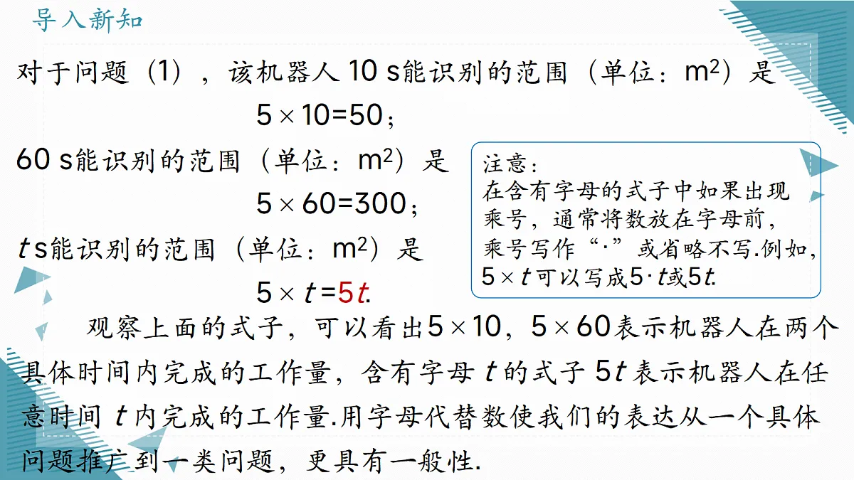 2026学年新人教版初中数学七年级上册3.1 列代数式表示数量关系(第 1 课时)课件第3页