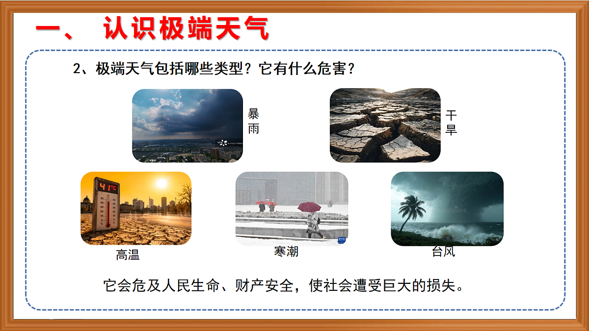 苏教版小学科学六年级上册第四单元《16 极端天气》 课件+视频+作业第5页