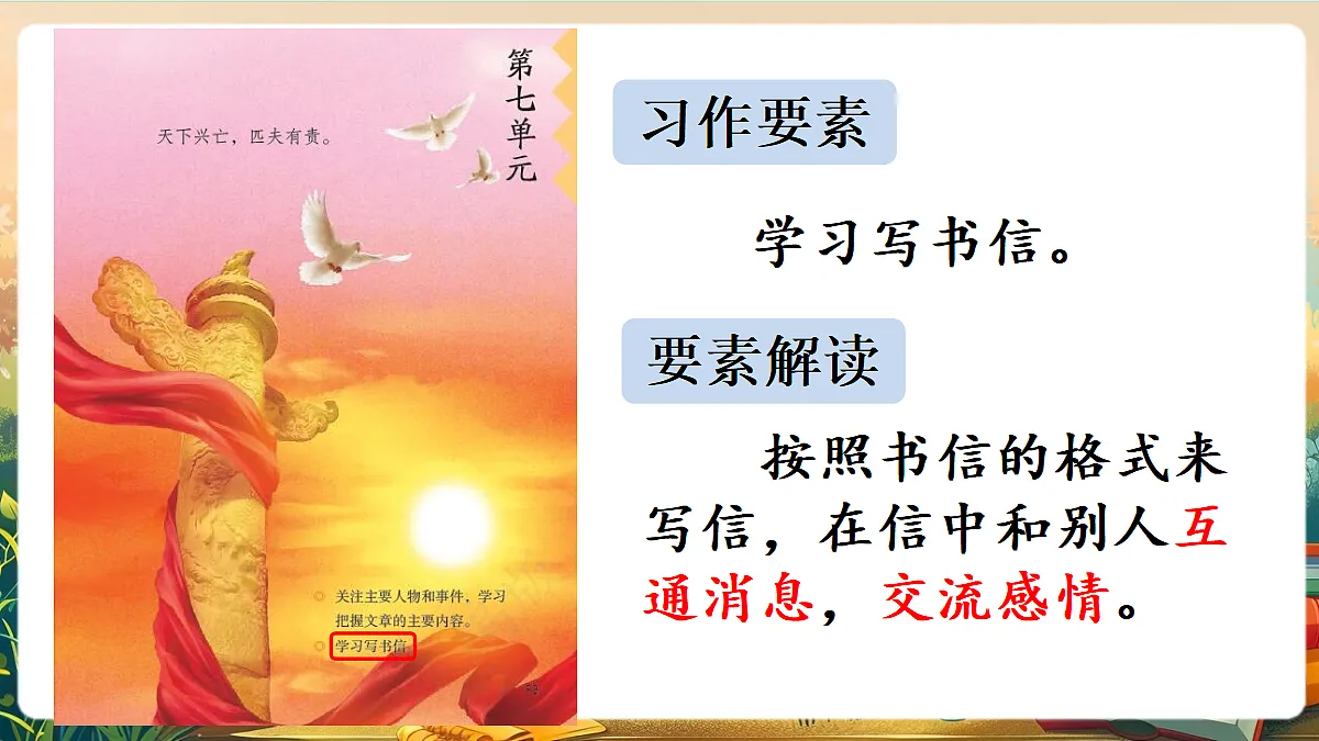 【核心素养】部编版小学语文四年级上册习作:写信课件第3页