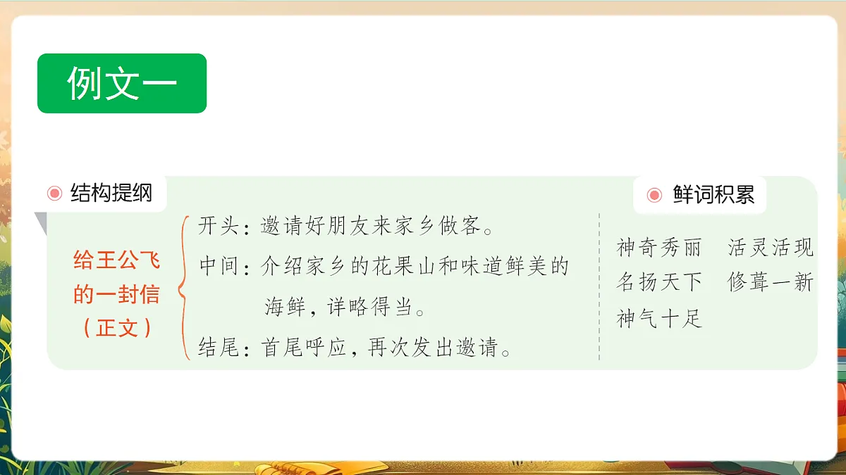 【核心素养】部编版小学语文四年级上册习作:写信课件(范文+点评+升格)第3页
