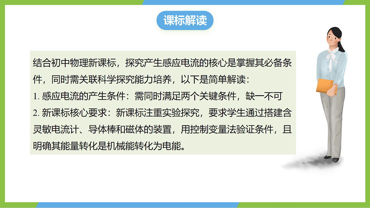 (核心素养)19.1《探究:产生感应电流的条件》课件沪科版物理九年级全册第2页