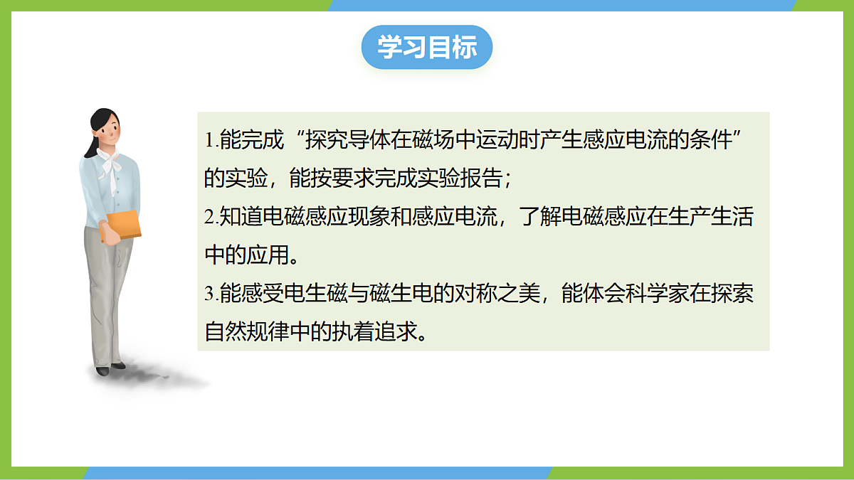 (核心素养)19.1《探究:产生感应电流的条件》课件沪科版物理九年级全册第3页