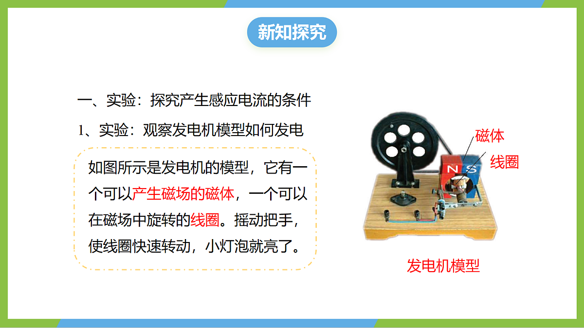 (核心素养)19.1《探究:产生感应电流的条件》课件沪科版物理九年级全册第5页