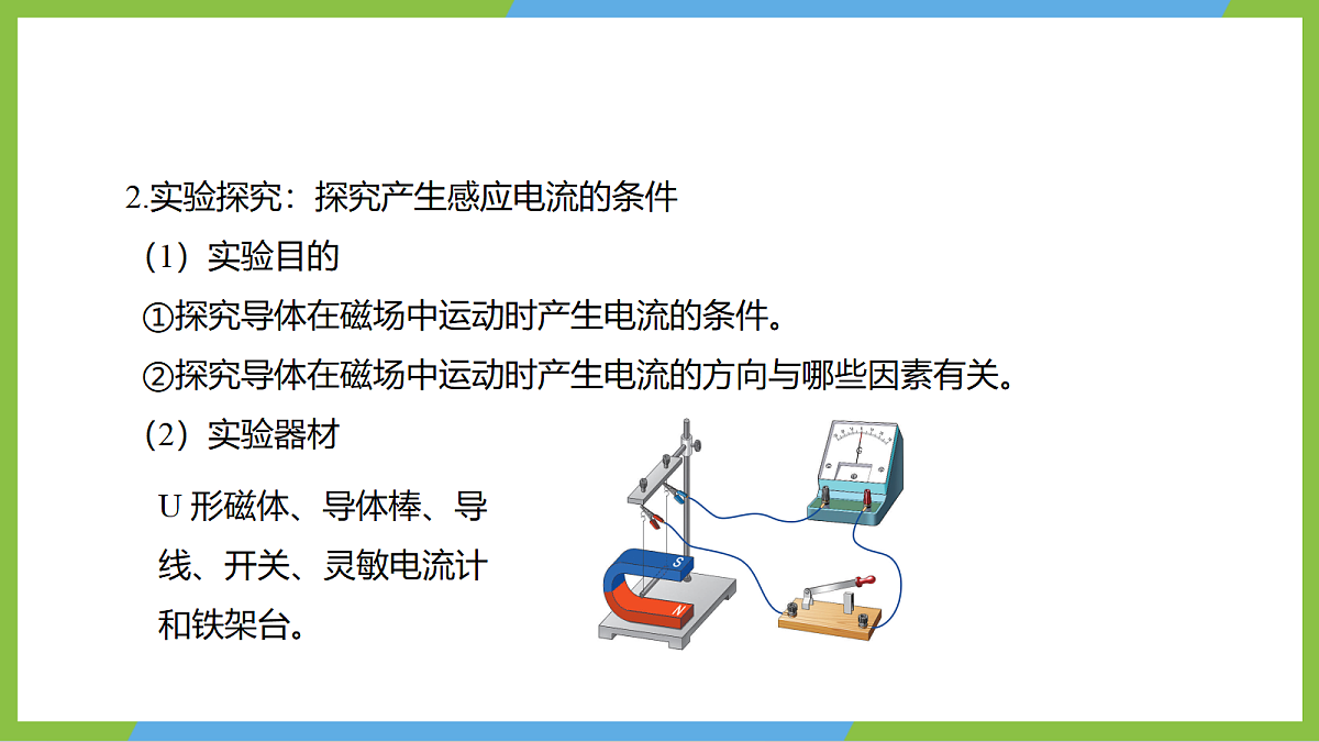 (核心素养)19.1《探究:产生感应电流的条件》课件沪科版物理九年级全册第8页