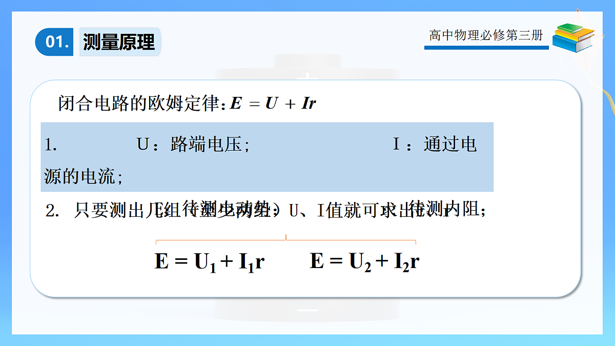 12.3实验:电池电动势和内阻的测量第5页
