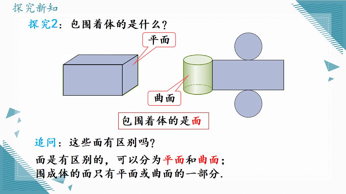 2026学年新人教版初中数学七年级上册6.1.2 点、线、面、体课件第3页