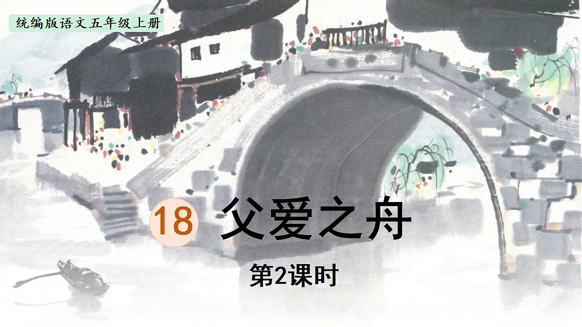 【教学课件】18.父爱之舟第2课时第1页