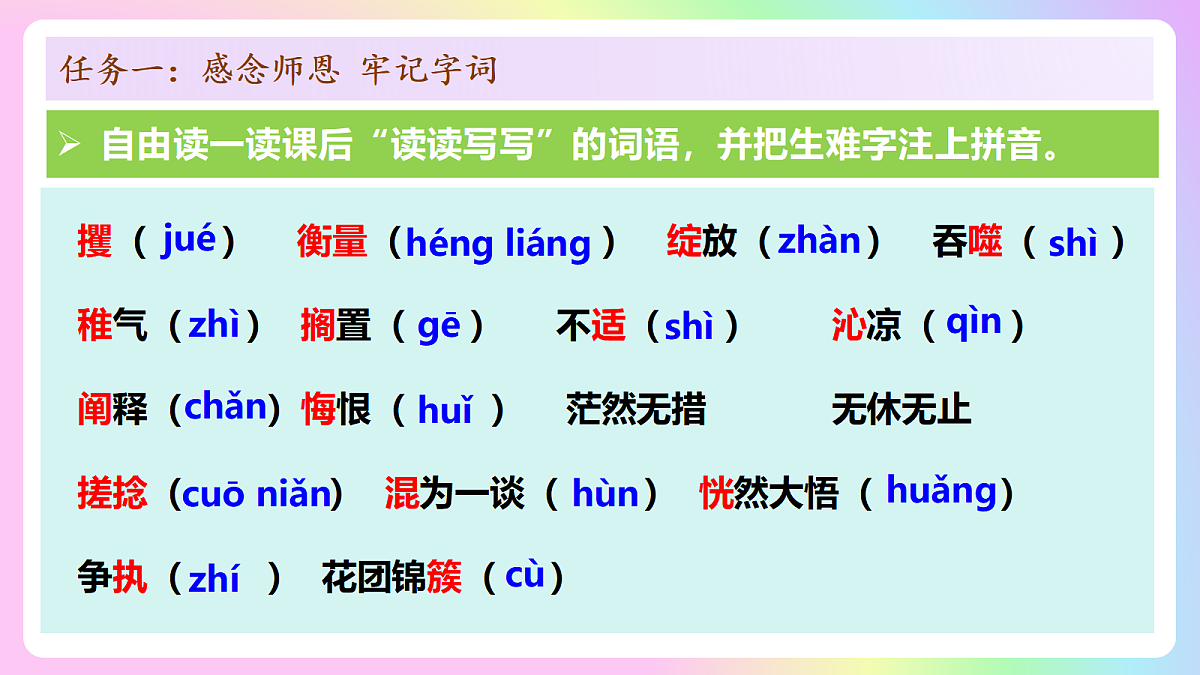 11 再塑生命的人: 感念良师 深悟爱意(AI赋能 ·教学课件)语文统编版2024七年级上册第7页