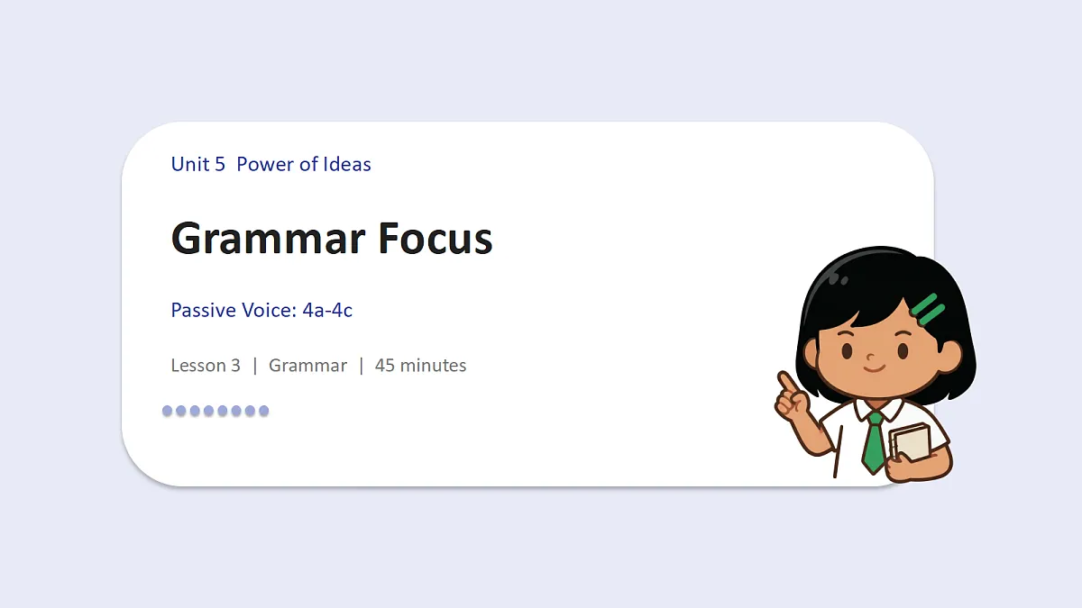 新人教版(2024)英语九年级(初三)上册-Unit5 Power of Ideas Grammar Focus 4a-4c 语法课 课件(lesson 3)第1页