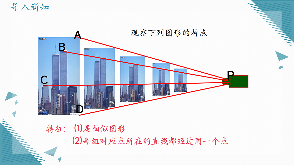 2026学年浙教版(2024)初中数学九年级上册(2024)4.7 图形的位似课件第2页