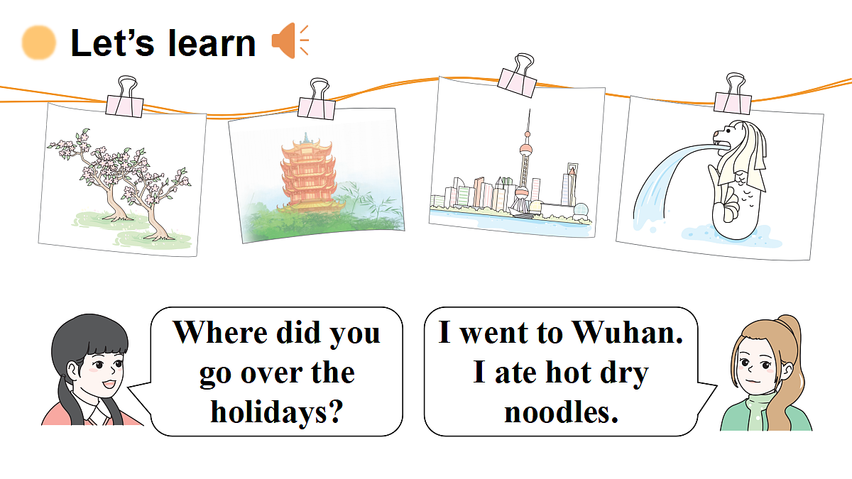 第4课时 B Let's learn & Make up a story & C Project第7页