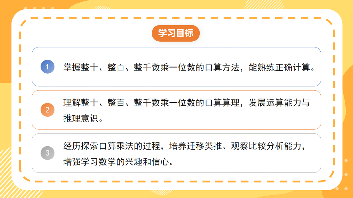 1.1《整十、整百数乘一位数的口算》 课件 北京版数学三上第2页