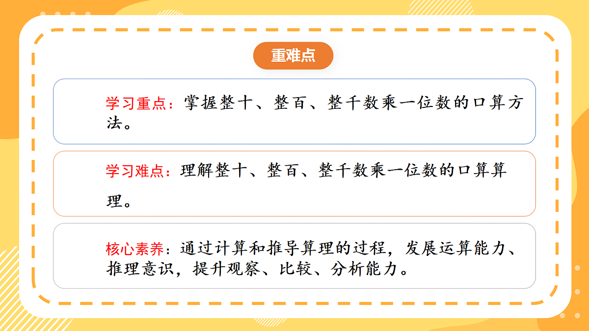 1.1《整十、整百数乘一位数的口算》 课件 北京版数学三上第3页