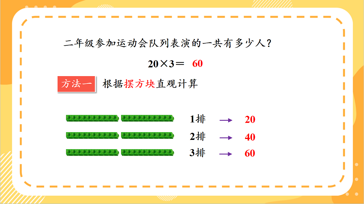1.1《整十、整百数乘一位数的口算》 课件 北京版数学三上第8页