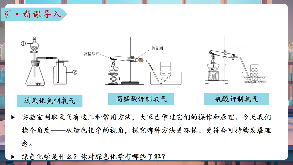跨学科实践活动3 基于绿色化学探究实验室制氧气的原理(教学课件)第5页