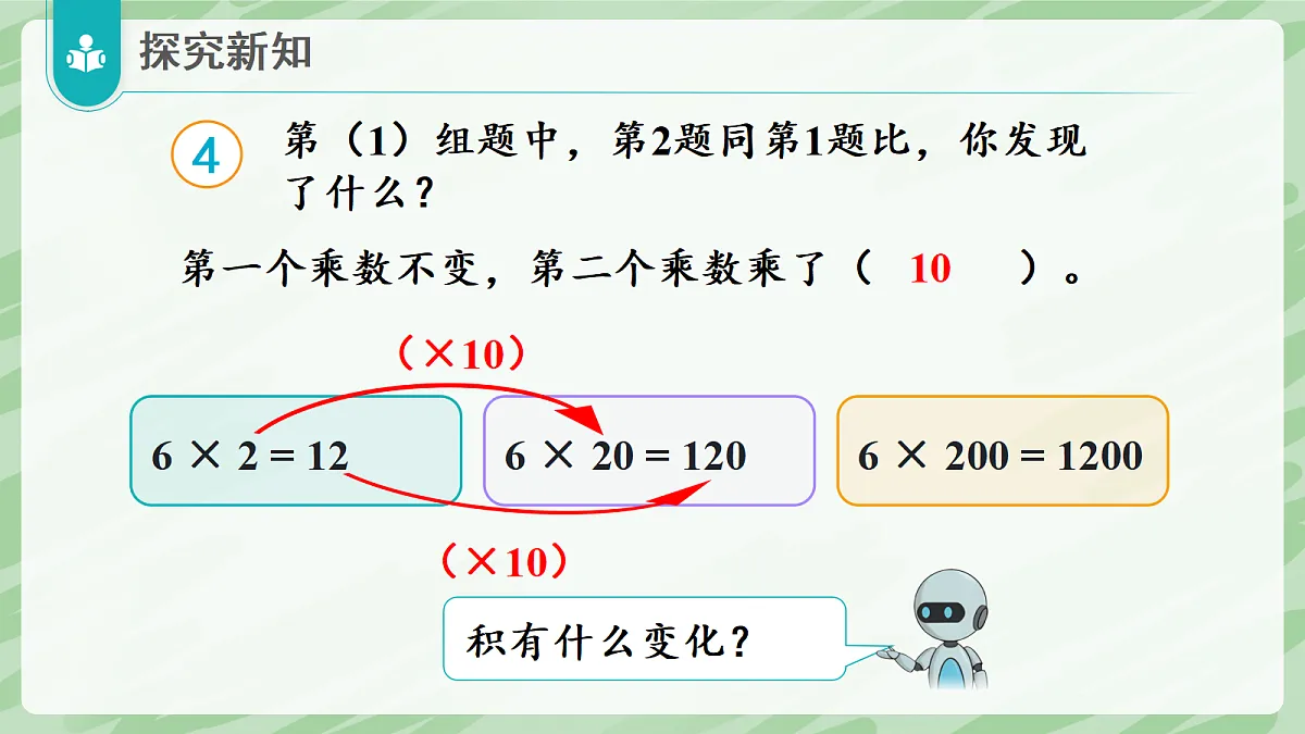 3.2 笔算乘法(第4课时)积的变化规律 - 小学数学四年级上册同步教学课件(人教版2024)第8页
