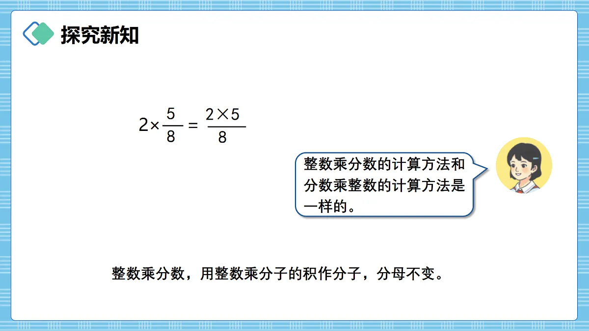 (2026新教材)人教版小学数学六年级上册 2.2《整数乘分数》PPT课件第8页