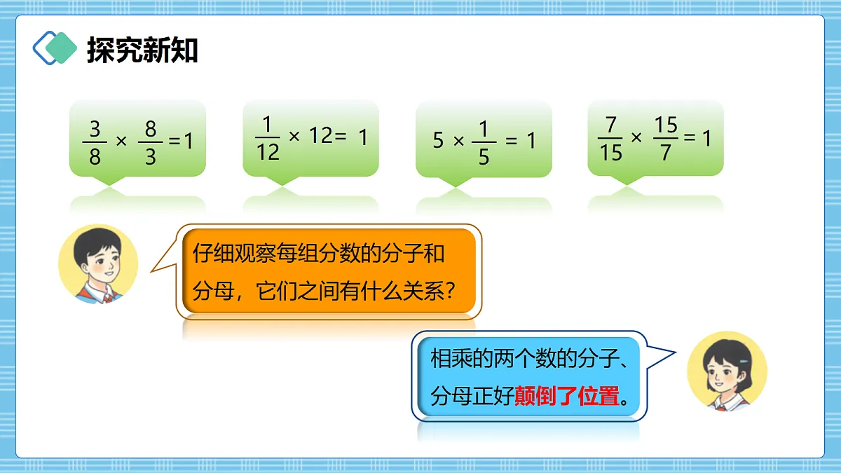 (2026新教材)人教版小学数学六年级上册 3.1《倒数的认识》PPT课件第3页