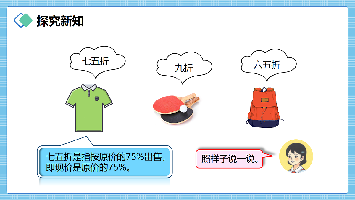 (2026新教材)人教版小学数学六年级上册 5.4《折扣》PPT课件第3页