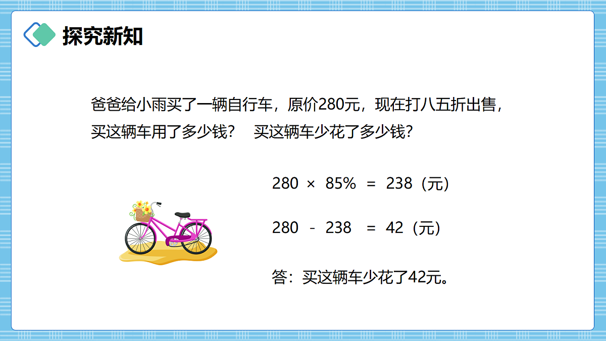 (2026新教材)人教版小学数学六年级上册 5.4《折扣》PPT课件第6页